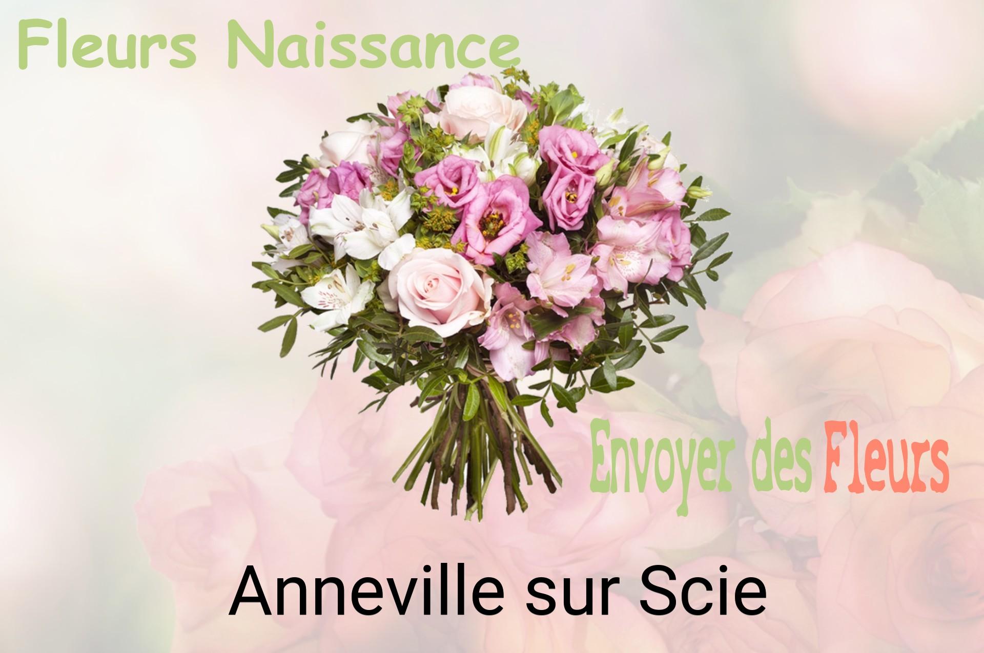 Bouquet de fleurs de naissance livré à Anneville-sur-Scie